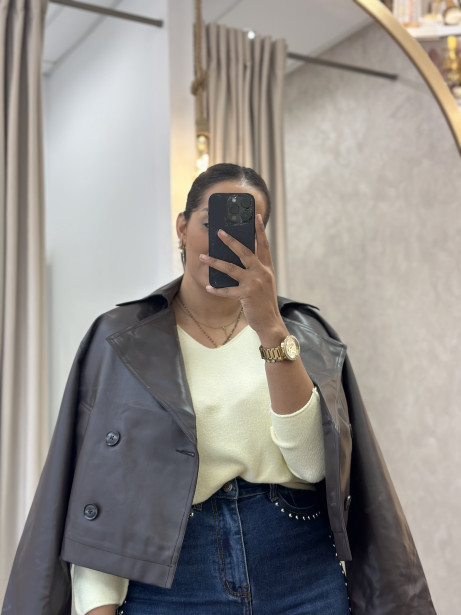 CHAQUETA POLIPIEL MINA