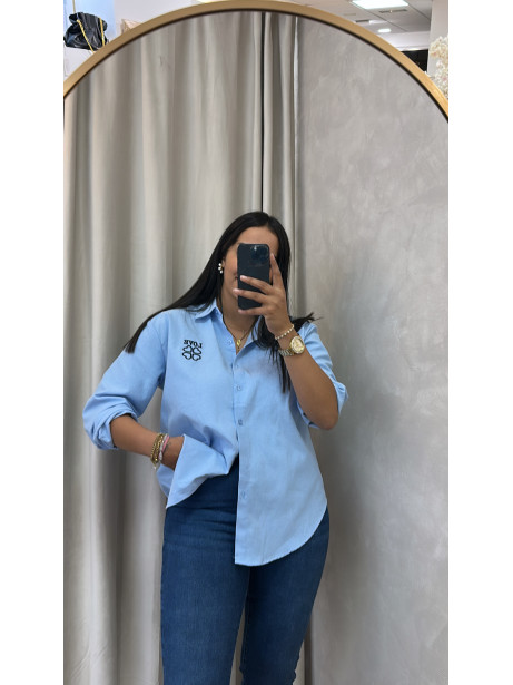 CAMISA LOVE AZUL
