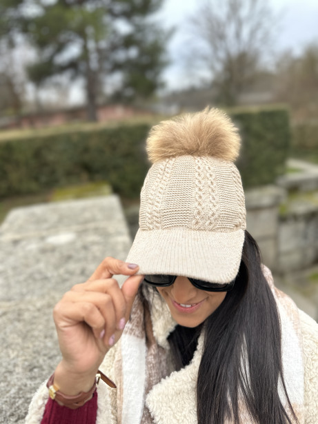 GORRA POMPON BEIS