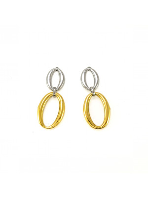 PENDIENTES BICOLOR ARO