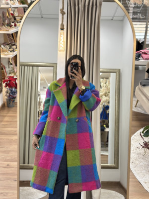 ABRIGO CLAUDIA VERDE/MALVA