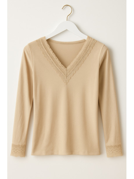 CAMISETA PUNTILLA TÉRMICA BEIS