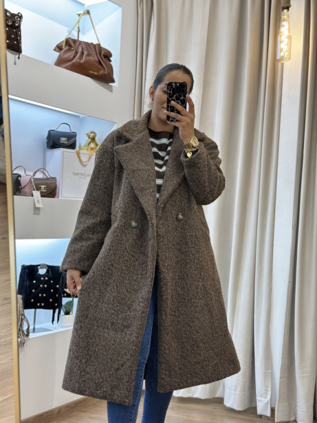 ABRIGO CLAUDIA MARRÓN