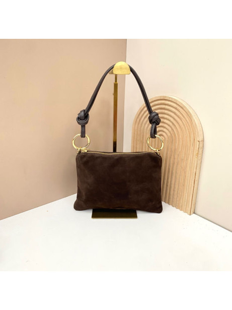 BOLSO PAULA CHOCO PIEL