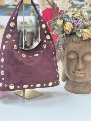 BOLSO ANTE CHAPA BURDEOS