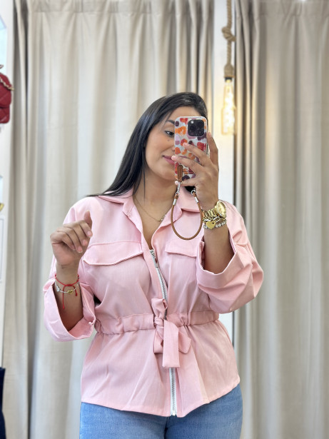 CHAQUETA/ BLUSA DIVINA ROSA