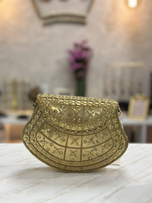 BOLSO KARIMA DORADO