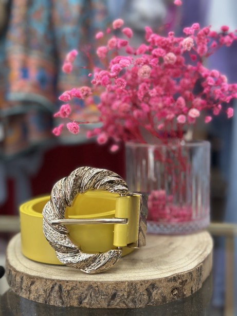 CINTURÓN CHIC AMARILLO