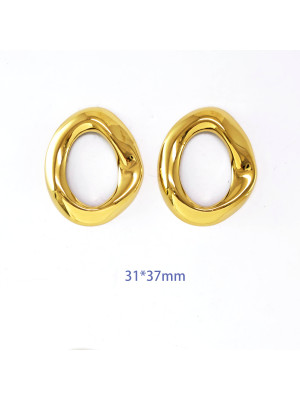 PENDIENTE MAXI 31x37mm DORADO