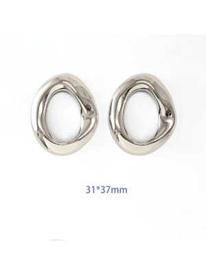 PENDIENTE MAXI 31x37mm  PLATA