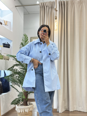 GABARDINA LEIVA AZUL