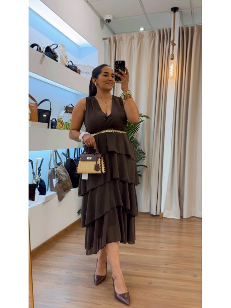 VESTIDO NEREA CHOCO