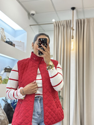 CHALECO ROJO CARLA
