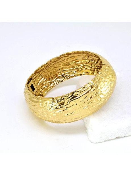 BRAZALETE DORADO ACERO