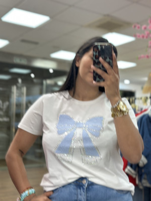 CAMISETA LAZO BLANCA