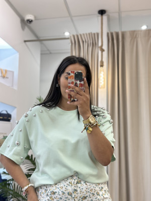 CAMISETAS TACHAS VERDE