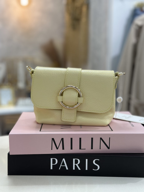 BOLSO PIEL ADRIANA AMARILLO