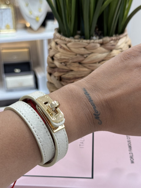 PULSERA INSPO BEIS PIEL