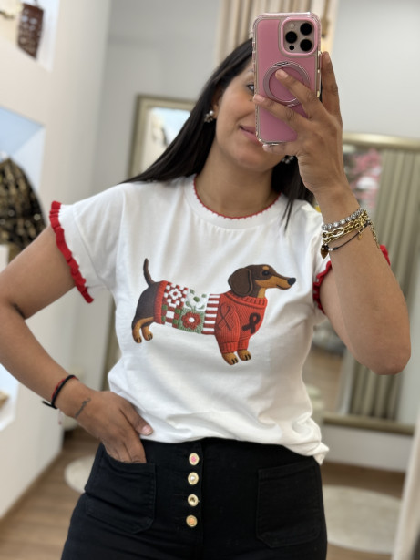 CAMISETA DOG ROJA