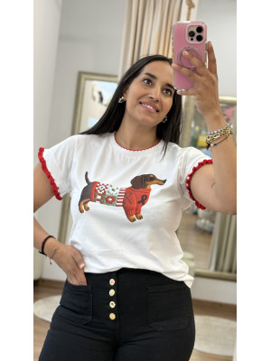 CAMISETA DOG ROJA