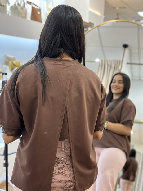 CAMISETA MARIPOSA MARRON