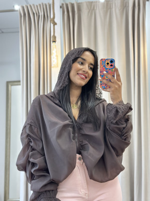 PREVENTA! BOMBER KAROL MARRON