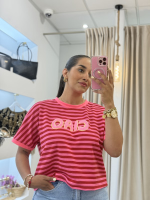 CAMISETA VALENTINA ROSA