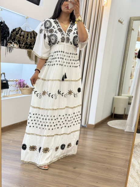 VESTIDO FATEMA  BLANCO