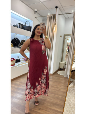 VESTIDO ANA GRANATE