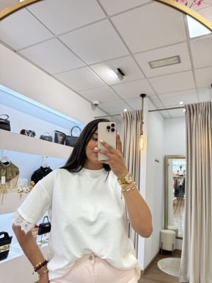 CAMISETA MARIPOSA BLANCA