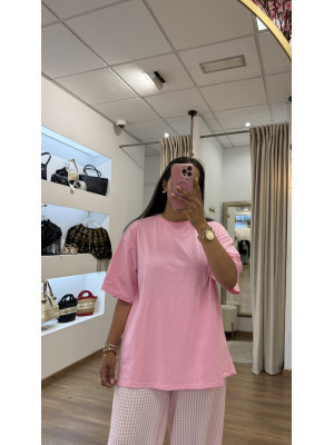 CAMISETA BASICA ROSA
