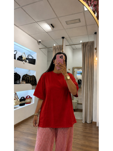 CAMISETA BASICA ROJA