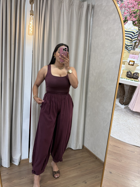 PANTALON LUPE GRANATE