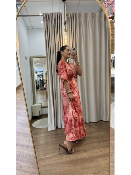 VESTIDO INDIA SALMON