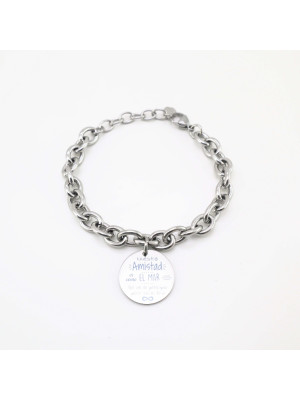 PULSERA AMISTAD PLATA