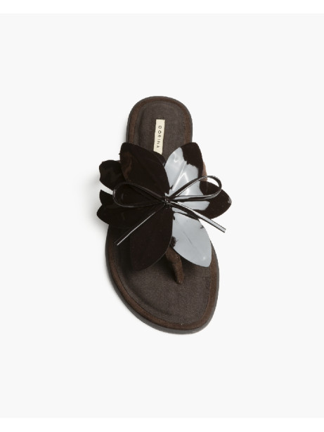 SANDALIAS FLOR CAFE