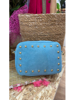 BOLSO PIEL CAYETANA AZUL