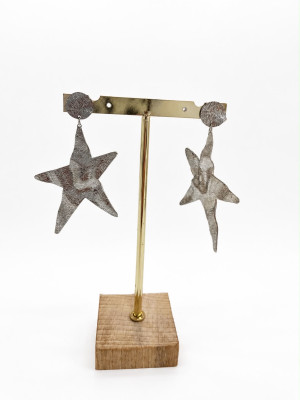 PENDIENTE ESTRELLA PLATA