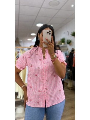 CAMISA CUADROS ROSA