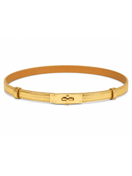CINTURON HERMES PIEL DORADO