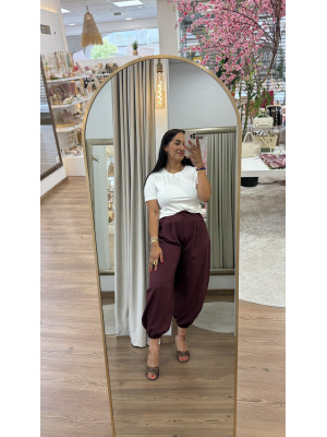 PANTALON VERA GRANATE
