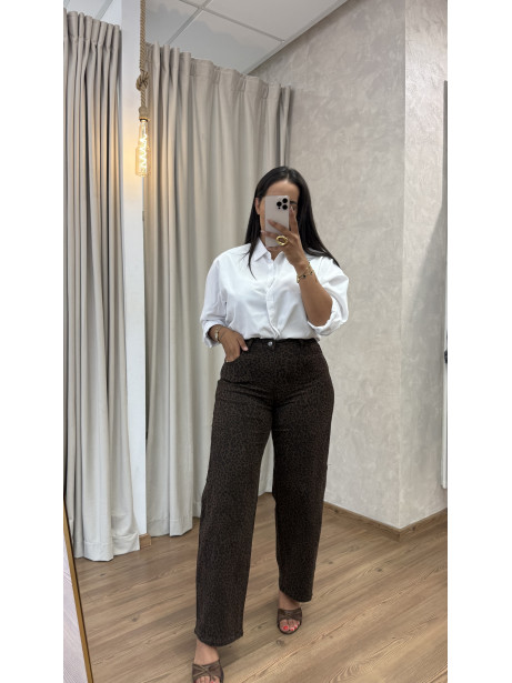 PANTALON GLOBO LEOPARDO