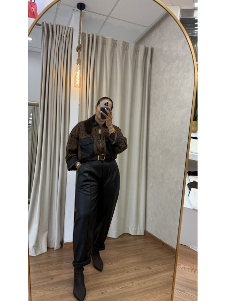 PANTALON POLIPIEL NEGRO