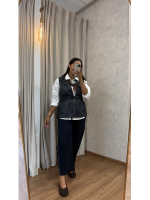 PANTALON TACHAS AZUL