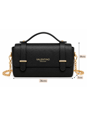BOLSO VALENTINO TEXTURIZADO NEGRO