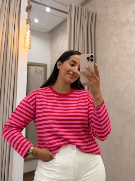SUDADERA ROJA/ROSA