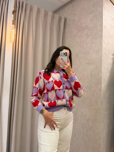 JERSEY CORAZONES VIOLETA/ROJO