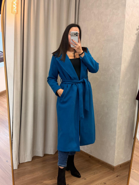ABRIGO MARGALLO AZUL TURQUESA