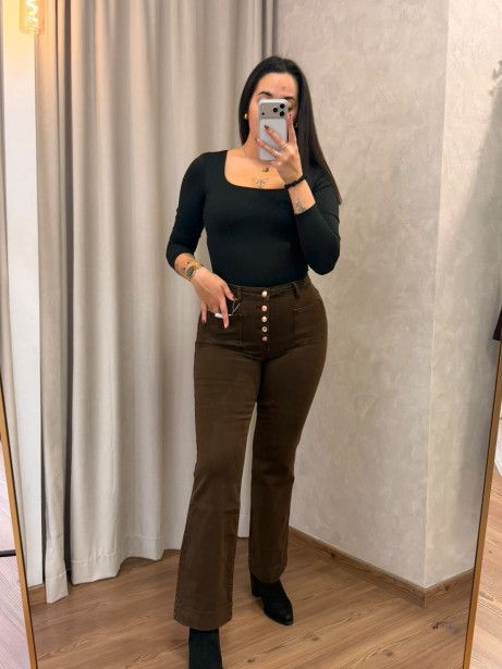 PANTALÓN BOTONES CHOCO