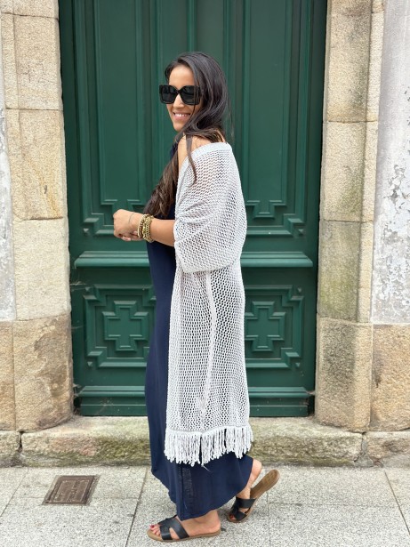 CHAQUETA MAXI PLATA